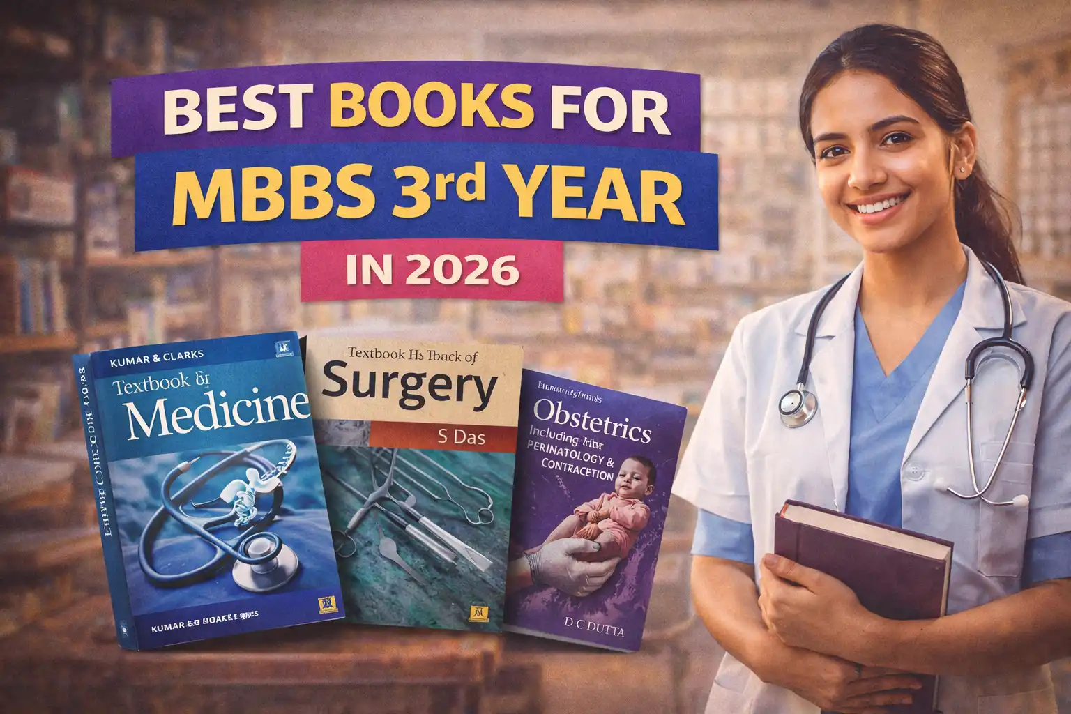 Best Books for MBBS 3rd Year in 2026
